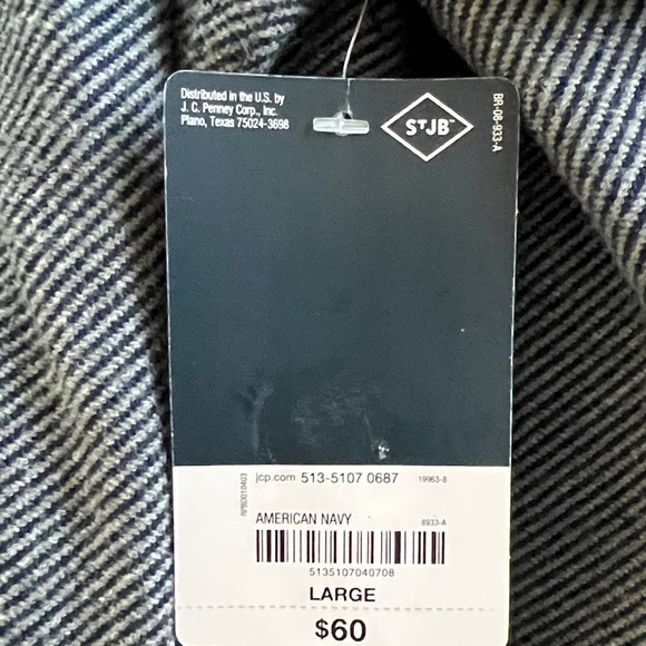 St. John's Bay Gray Casual Button Down Shirt - Picture 5 of 5